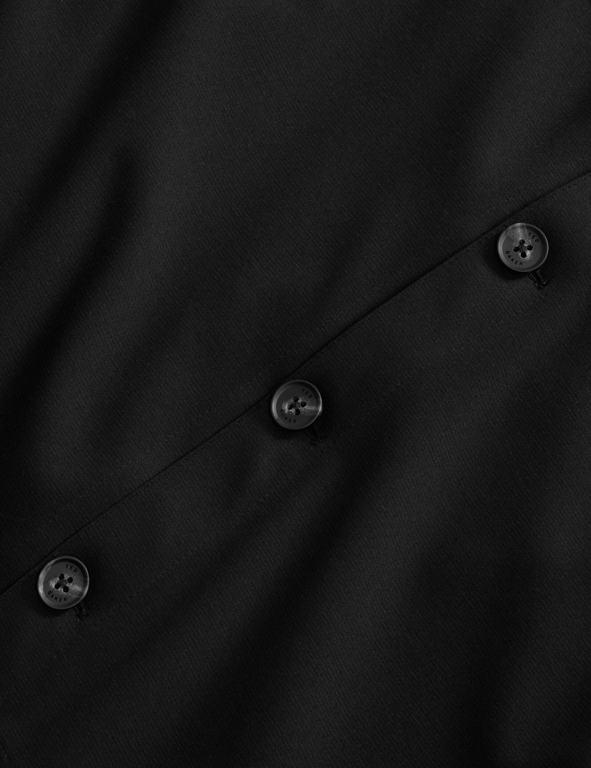BUTTON FRONT SHACKET | BLACK - Image 2