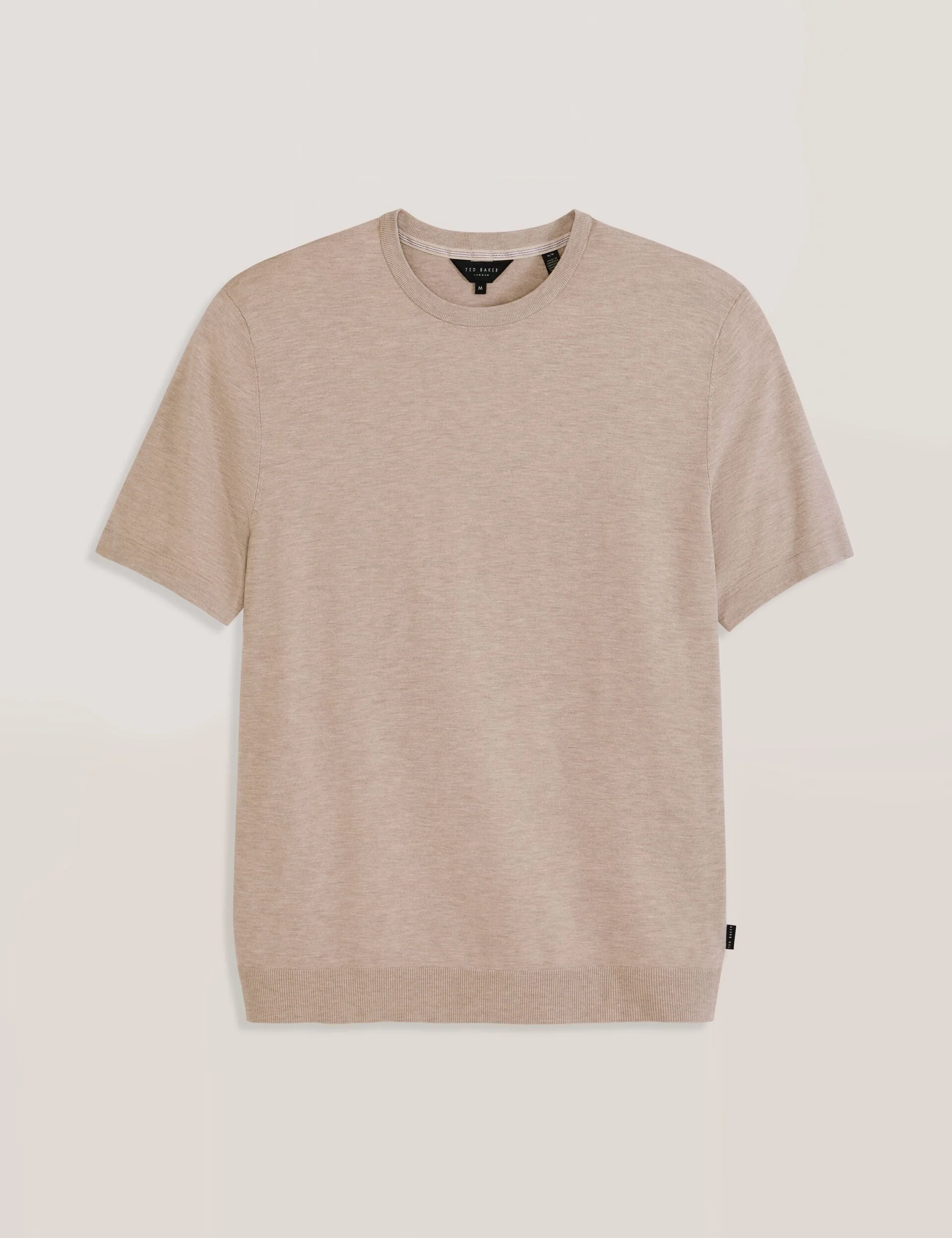 SHORT SLEEVE SWEATER | TAUPE - Image 6