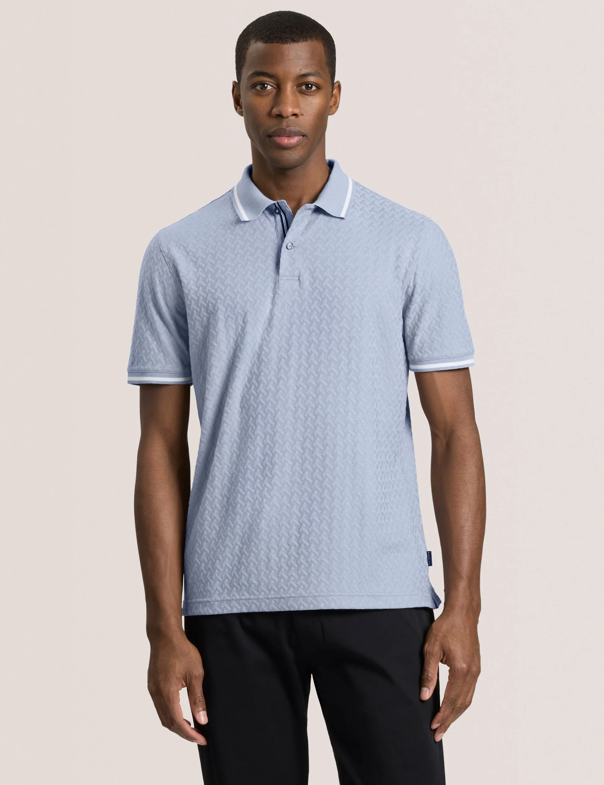 TEXTURE POLO | BLUE